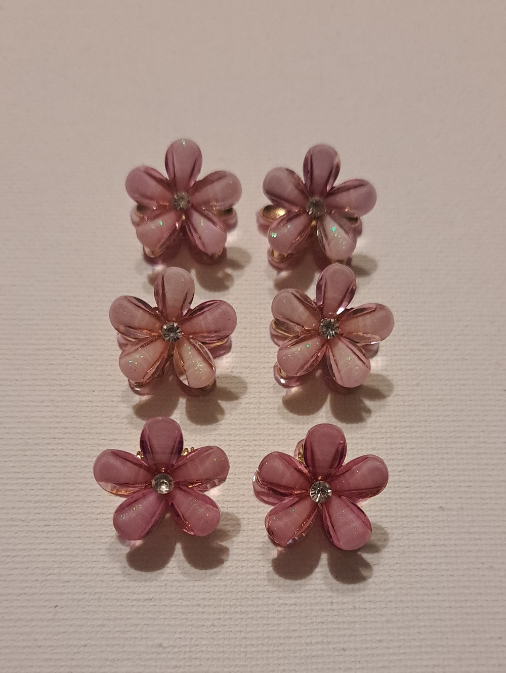 4/$15 🌻 Purple Flower Hair Clip Set of 6
